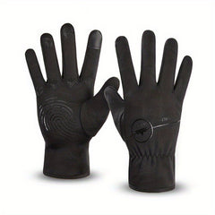 Warm Velvet Waterproof Touch Screen Cycling Gloves