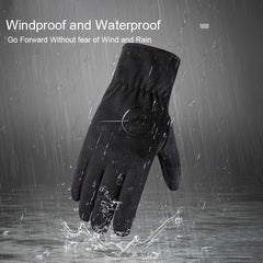 Warm Velvet Waterproof Touch Screen Cycling Gloves