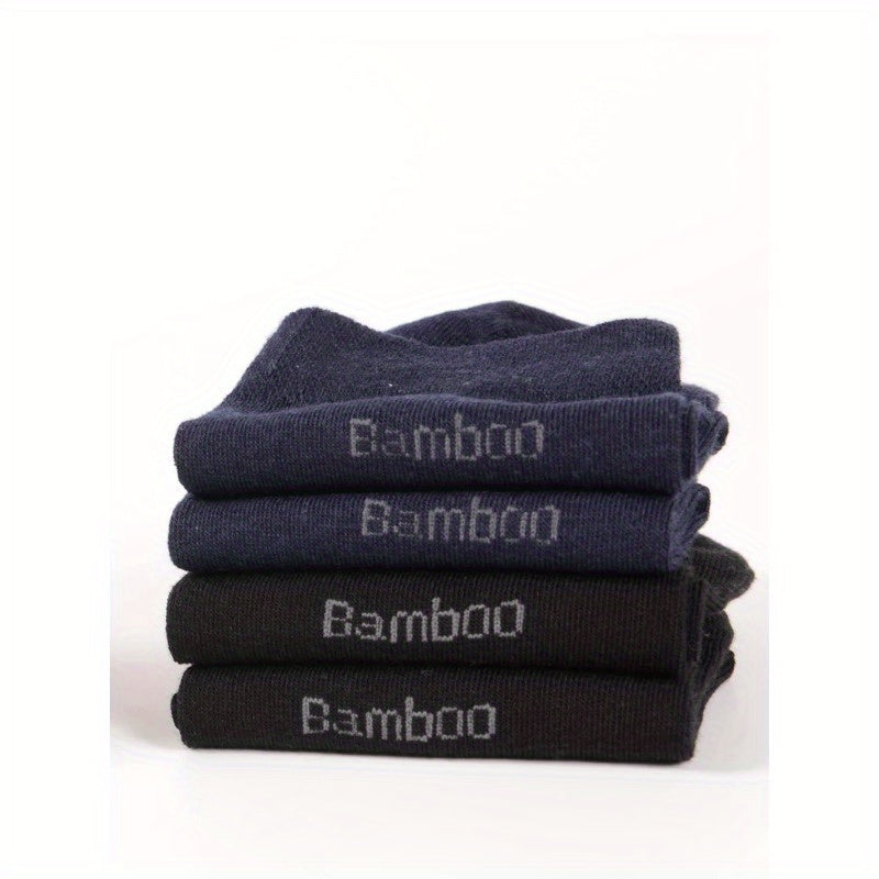 10 Pairs Men Bamboo Socks Comfortable Short Crew Sock