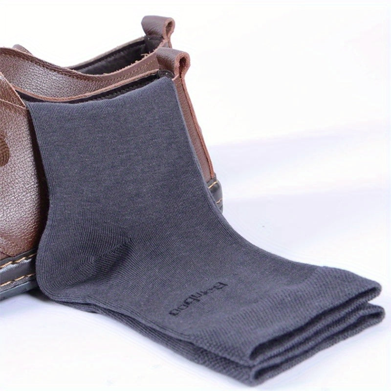 10 Pairs Men Bamboo Socks Comfortable Short Crew Sock