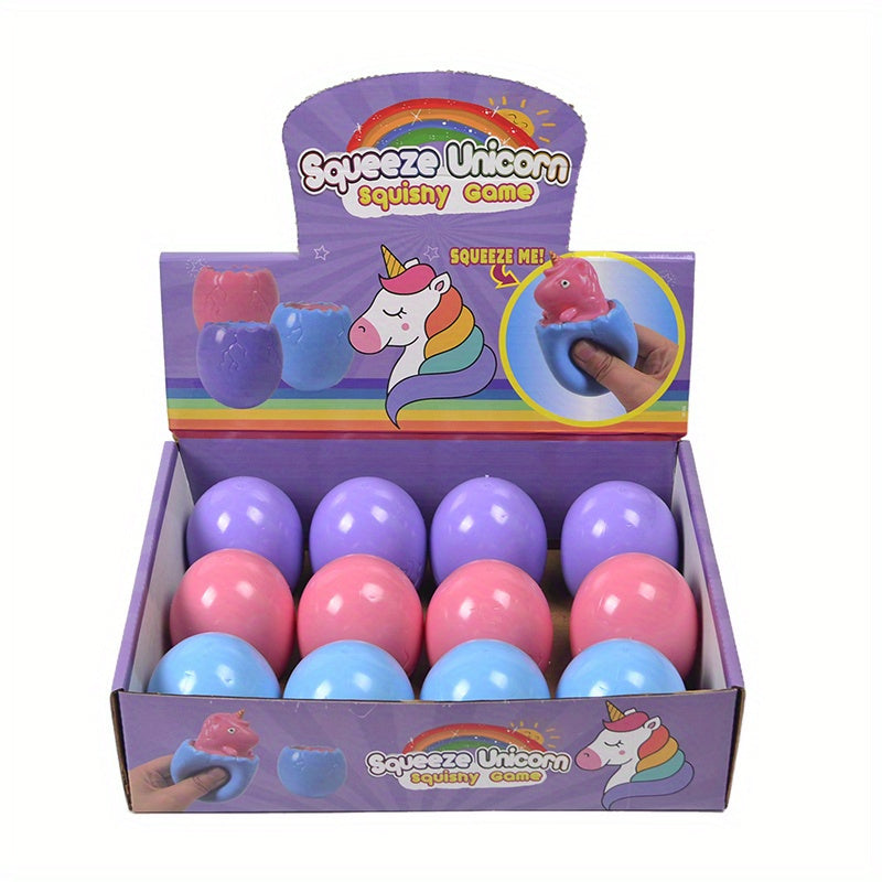 Unicorn Squeeze Toys Stress Relief Easter Basket Fillers Travel Ess