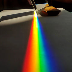 3x3x5cm Triangular Prism Rainbow Seven Photography Props Crystal