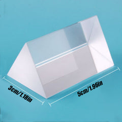 3x3x5cm Triangular Prism Rainbow Seven Photography Props Crystal