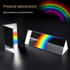 3x3x5cm Triangular Prism Rainbow Seven Photography Props Crystal