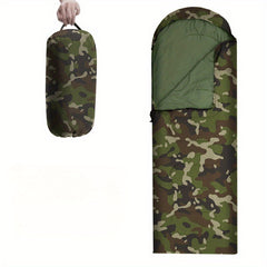 Envelope Camo Sleeping Bag Winter Warm Cotton Bag For Camping