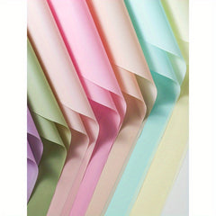 20 Sheets Solid Matte Waterproof Honeycomb Paper Bouquet Flower Shop Packaging