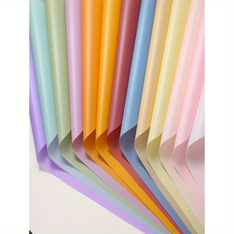 20 Sheets Solid Matte Waterproof Honeycomb Paper Bouquet Flower Shop Packaging