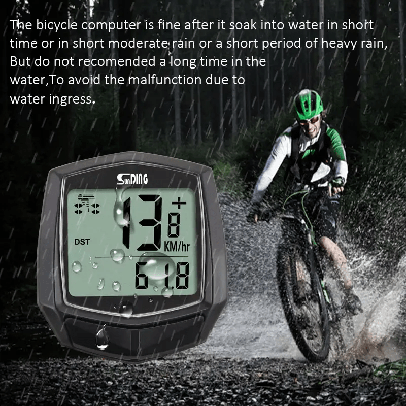 Bike Speedometer Odometer with AG10 Battery, Magnet Sensor, Stopwatch Base