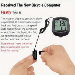 Bike Speedometer Odometer with AG10 Battery, Magnet Sensor, Stopwatch Base