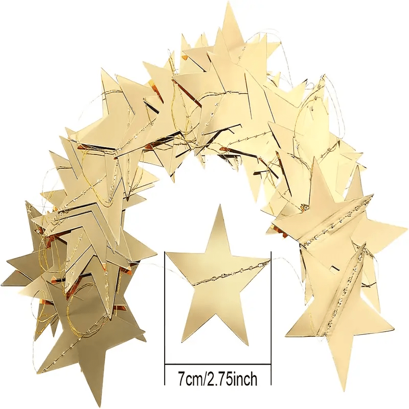 Star Garland 96m Glitter Banner for Parties, Wedding, Christmas Decor