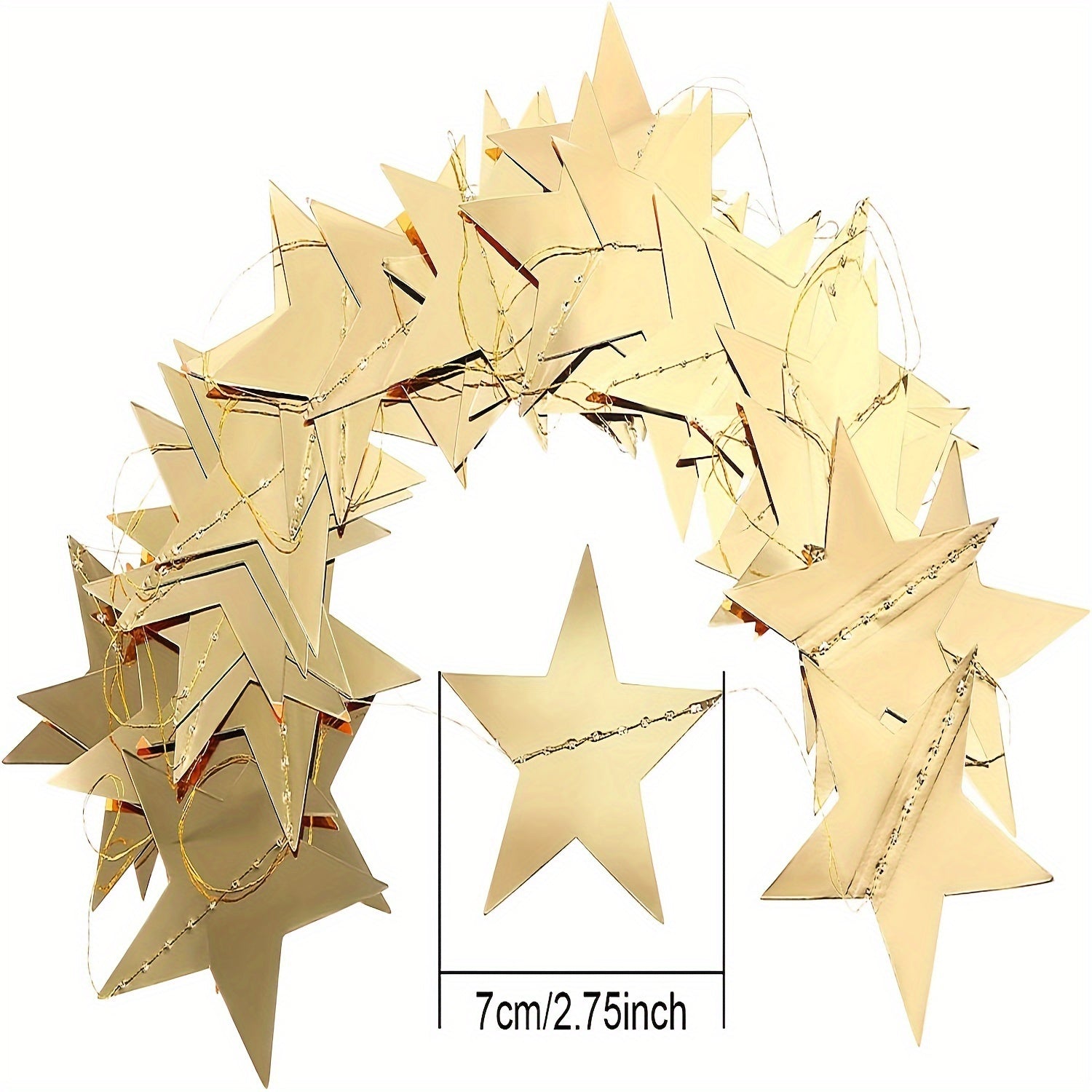 Star Garland 96m Glitter Banner for Parties, Wedding, Christmas Decor
