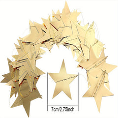 Star Garland 96m Glitter Banner for Parties, Wedding, Christmas Decor