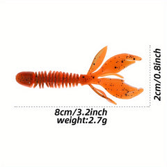 10pcs Soft Bionic Shrimp Fishing Lures Tackle