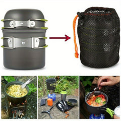Portable Camping Cookware Set for Outdoor Cooking