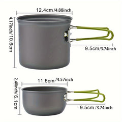 Portable Camping Cookware Set for Outdoor Cooking