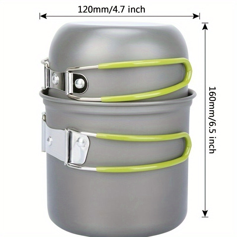 Portable Camping Cookware Set for Outdoor Cooking