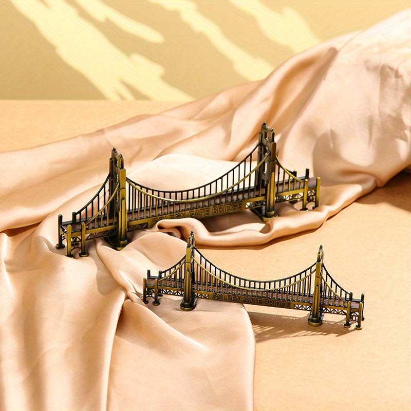World Landmark Model American Metal Golden Door Decoration