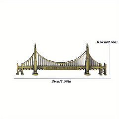 World Landmark Model American Metal Golden Door Decoration