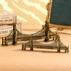 World Landmark Model American Metal Golden Door Decoration