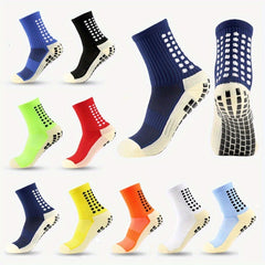 3 Pairs Football Socks Non slip Grip Soccer Rugby Tennis Volleyball Badminton