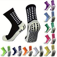3 Pairs Football Socks Non slip Grip Soccer Rugby Tennis Volleyball Badminton