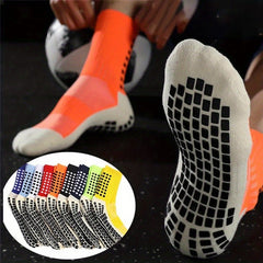 3 Pairs Football Socks Non slip Grip Soccer Rugby Tennis Volleyball Badminton