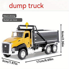 Excavator Fire Truck Alloy Engineering Car Toy Pull Back Set