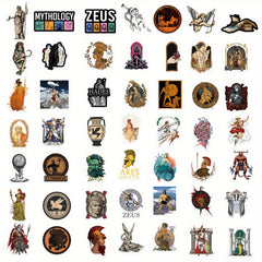 50pcs Greek Mythology Aesthetics Waterproof Vinyl Stickers for Decoration