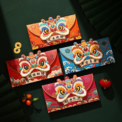 4pcs Cartoon Year Red Bag Spring Creativity