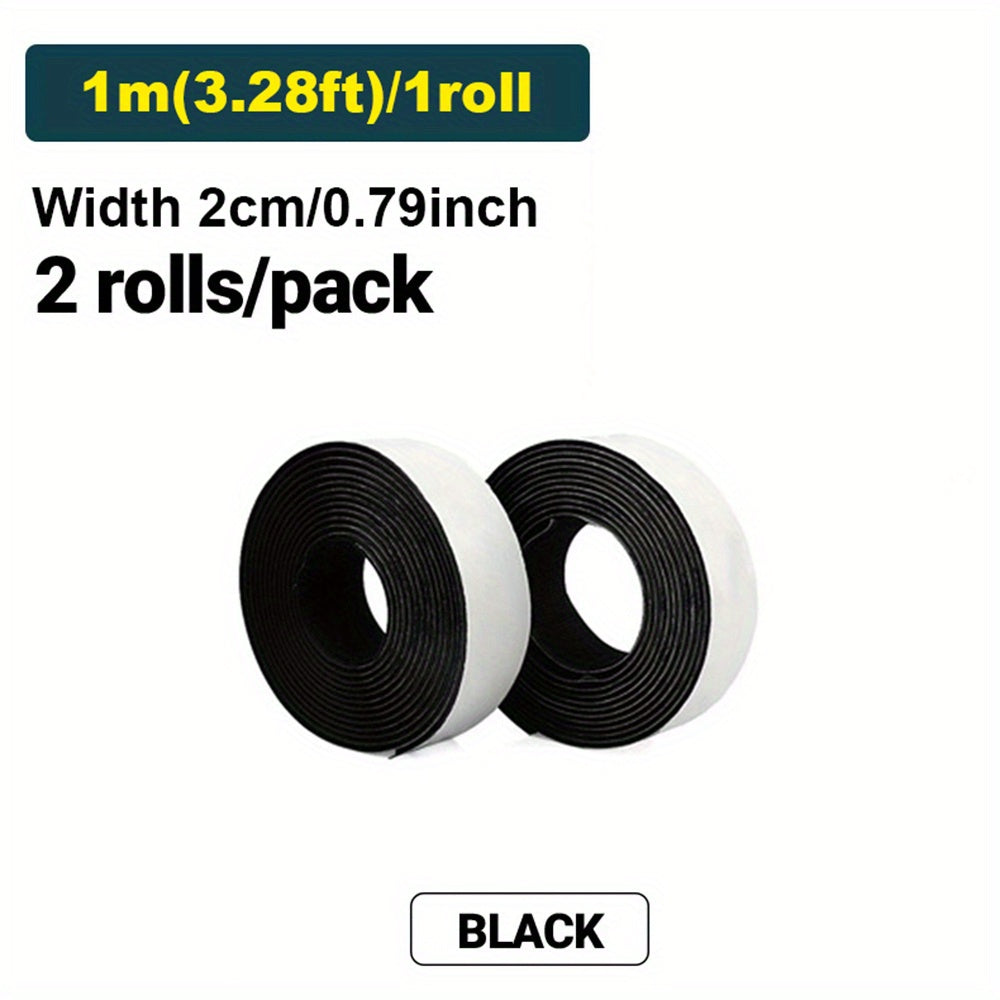 2 Rolls Heavy Duty Adhesive Strips Hook and Loop Tapes for DIY Crafting