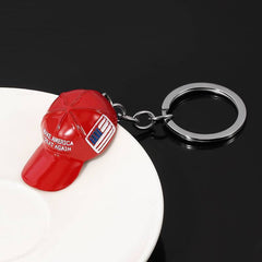 Red Hat Keychain Alloy Car Key Pendant Bag Purse Charm
