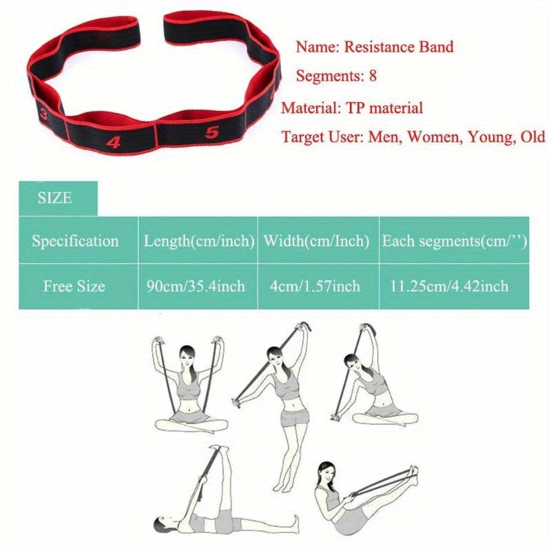 Yoga Pulling Strap Fitness Resistance Belt Latin Dance Stretching Pilates