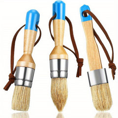3pcs Chalk Wax Paint Brush for Furniture DIY Painting and Waxing Tool