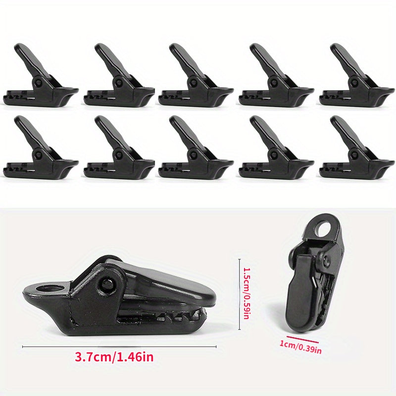 10pcs Windproof Plastic Clips for Camping Tent Barbecue Canopy