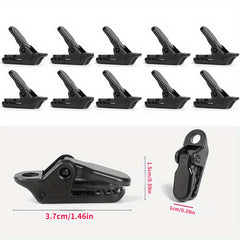 10pcs Windproof Plastic Clips for Camping Tent Barbecue Canopy