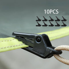 10pcs Windproof Plastic Clips for Camping Tent Barbecue Canopy