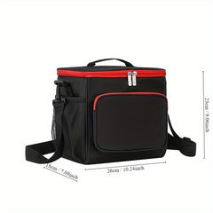 Insulated Lunch Bag Adjustable Shoulder Strap Functional Outdoor Bag