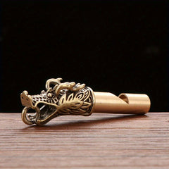 Brass Dragon Key Chain Pendant Retro Copper Key Chain