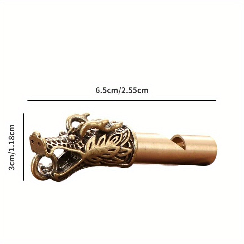 Brass Dragon Key Chain Pendant Retro Copper Key Chain