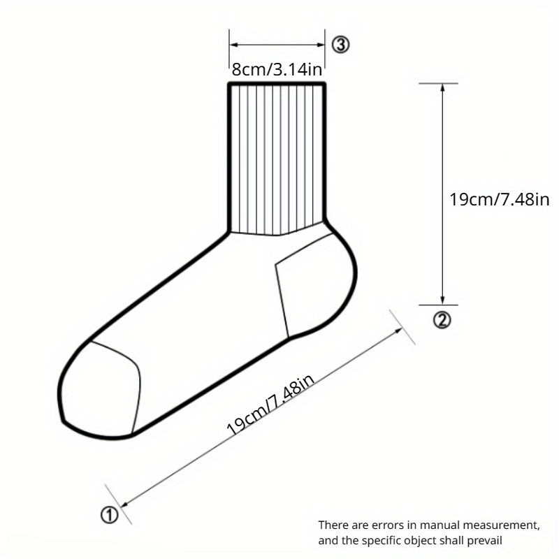 Men's Striped Crew Socks, 5 Pairs