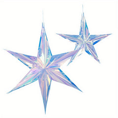 Star Latte Art Laser Neon Film Decoration Pendant