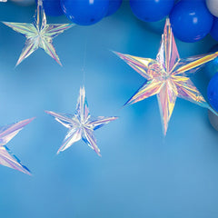 Star Latte Art Laser Neon Film Decoration Pendant