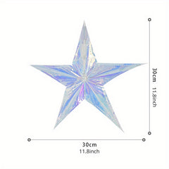 Star Latte Art Laser Neon Film Decoration Pendant