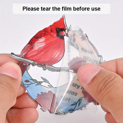 Rose Red Bird Decoration Pendant Bag And Key Chain Accessory