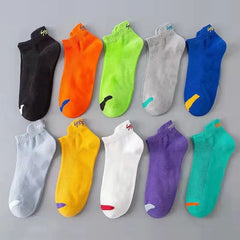 5 Pairs Bright Ankle Socks For Men