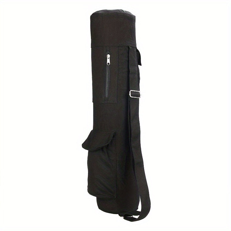 Canvas Yoga Mat Storage Bag Fitness Backpack