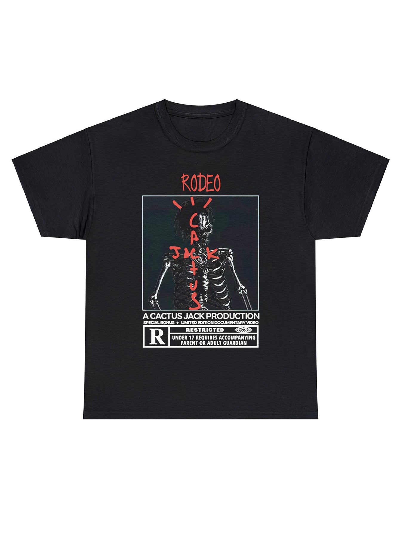 Skeleton Pattern Print Men's Short Sleeve T shirt