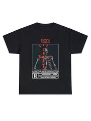 Skeleton Pattern Print Men's Short Sleeve T shirt