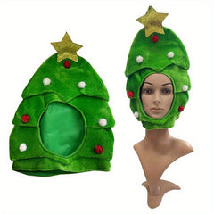 Funny Christmas Tree Top Hat Adorable Headgear Cosplay Decor Gift