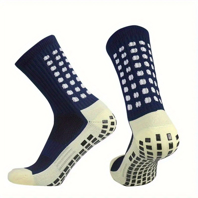 1pair Sports Non Slip Soccer Football Socks Thicken Sports Socks
